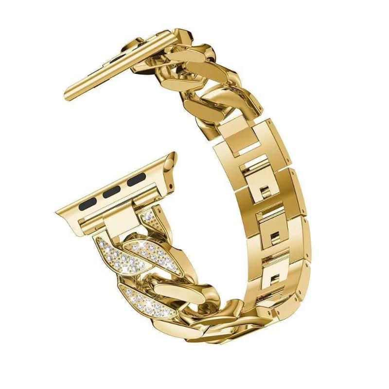 Diamond Strap For Apple Watch Band Ultra 2 49mm 45 41 42 46 38 40 44mm Link Bracelet Corre iWatch Series 10 9 8 7 6 5 4 3 SE