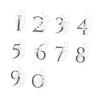 30 Pieces Number Decorative Stickers with Flower Decor Elegant Stylish Self Adhesive Floral Number