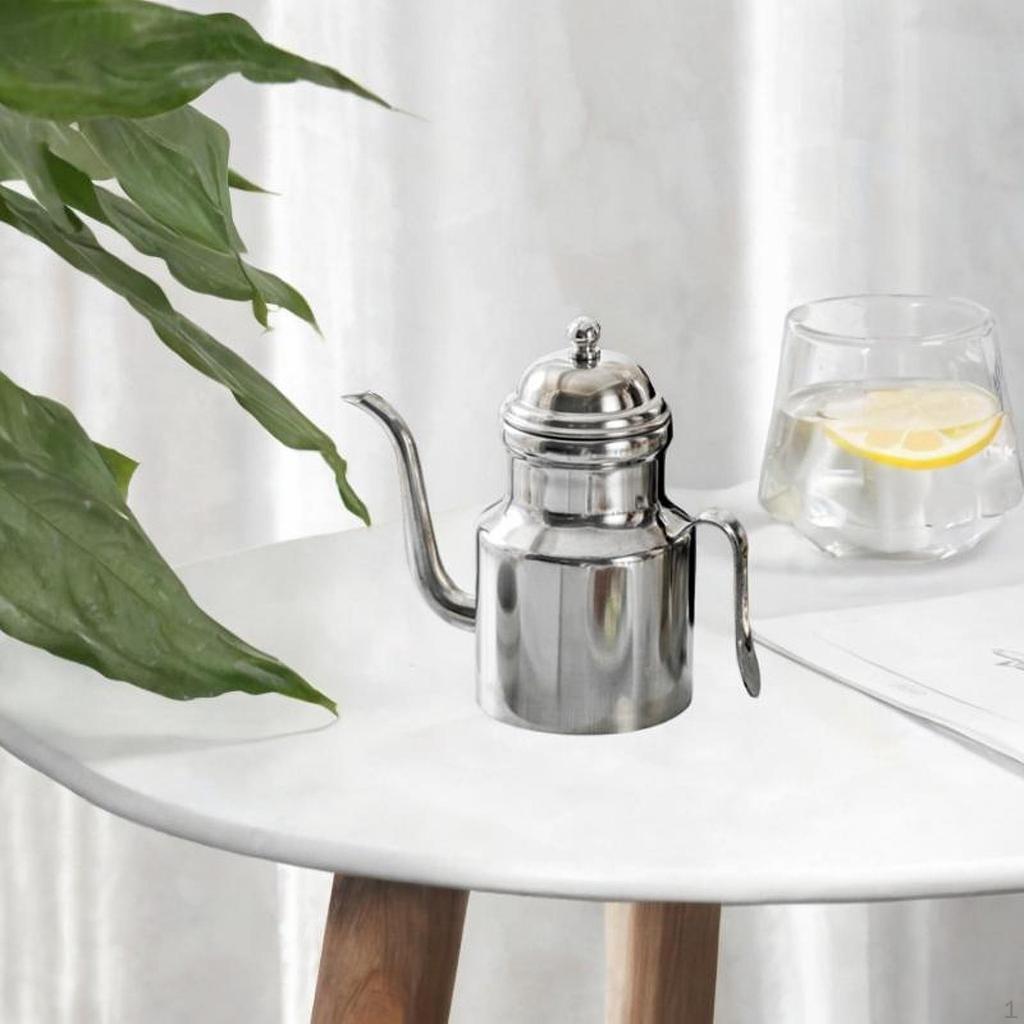 Oil Bottle Dispenser Pot Stainless Steel Easy To Clean Soy Sauce Cruet Container Pouring