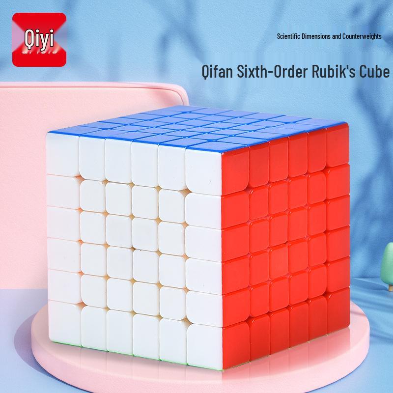 QiYi Qifan S2 6x6 Professional Rubik s Cube – Smooth 6-Layer Educational Toy Set for Kids.