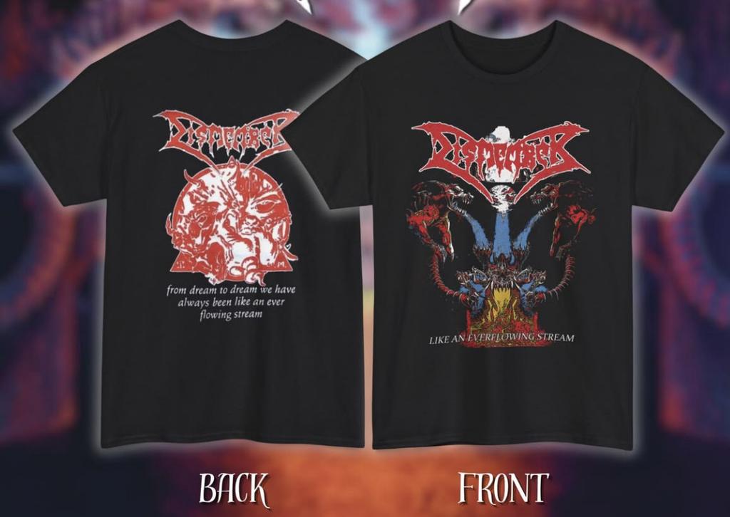 2 Side DISMEMBER Cotton Black S-234XL Unisex t-shirt Short Sleeve CH124