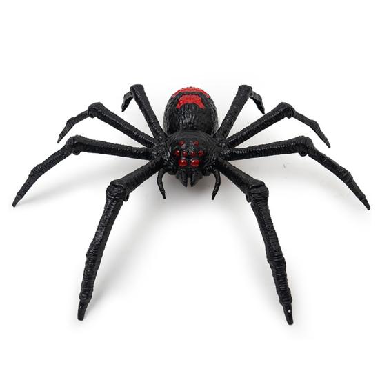 Scary Spider Decor for Bars Windows Halloween Animatronics Hanging Decoration, Giant with LED Eyes Realistic Flexible Legs And Sound Outdoor