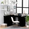 VidaXL Corner Desk Black 145x100x76 Cm Chipboard