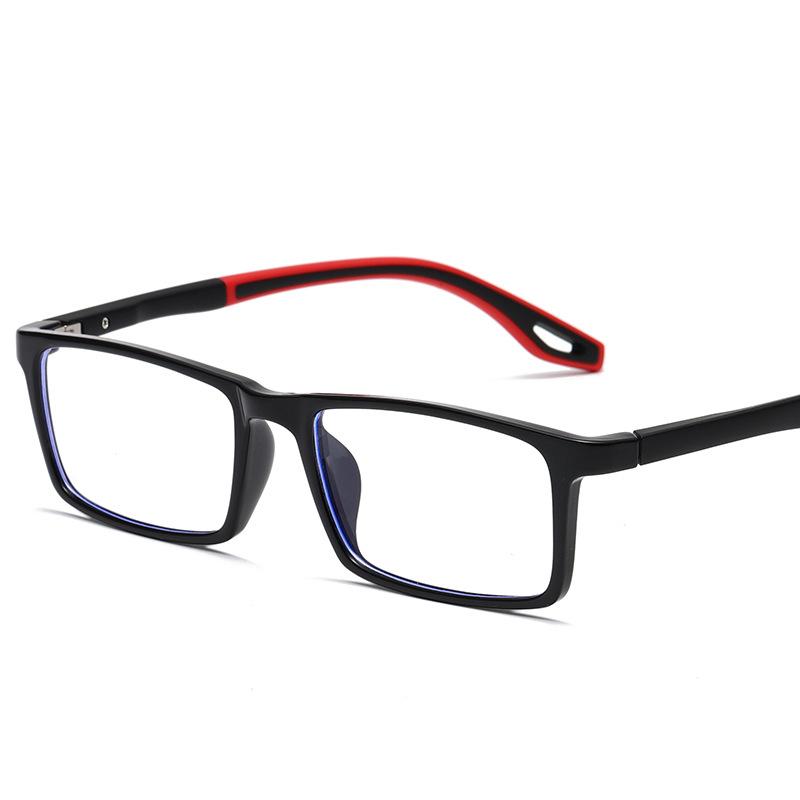 Anti Blue Light Glasses for Men Women Sports Style Square Frame Lightweight Eyeglasses for Computer Gaming Eye Strain