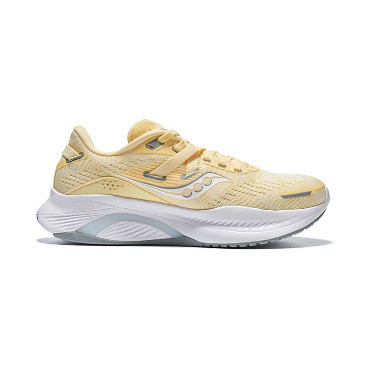 SAUCONY Guide 16 Slip Resistant Cushioning Low Top Marathon Running Shoes Women's Yellow S10810-34
