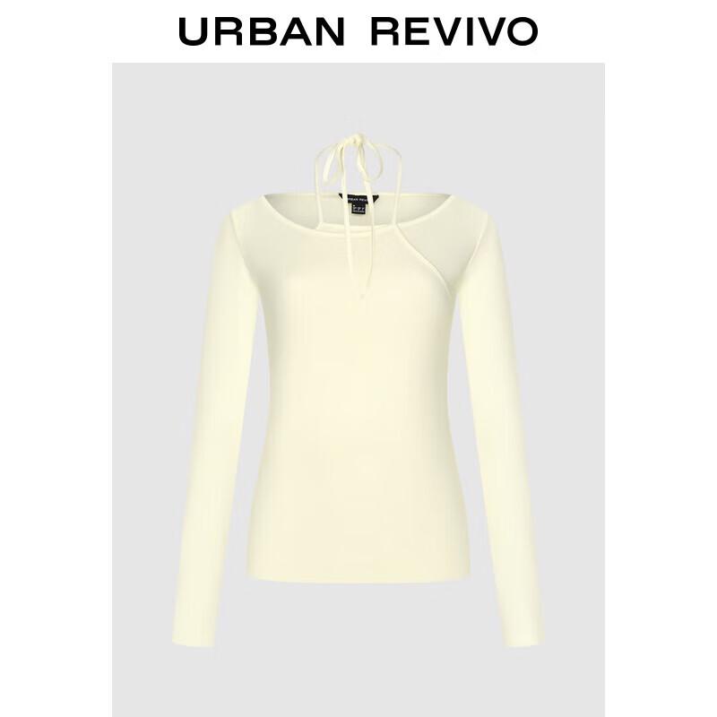 UR Women s Design Halter Tie Slim Long Sleeve T-Shirt XL
