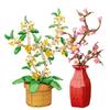 Fiori Simulati Mattoncini da Costruzione Bouquet Fai da Te Modello in Vaso Mattoncini Giocattolo Per Regali