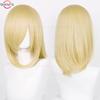 40cm Medium Basic Anime Cosplay Wig Bang Blond  Black White Red Pink Green Brown Gold Blue Heat Resistant Synthetic Hair Wigs