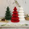 Foldable Paper Christmas Tree 3D Friendly Paper Xmas Tree Model Reusable Exquisite Design 3D Merry Christmas Ornament Wedding