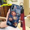 Elderly Lady Phone Holder Phone Case For OPPO Realme C3/C3i/Narz N10A Silicone Wristband Waterproof Shockproof Lanyard
