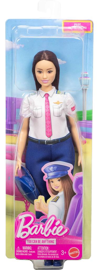 barbie Brinque com a Casa de Bonecas Pilot para Faz de Conta Idades 3 e JKF75 Barbie! Brincadeira de Fantasia, Para Cima, Azul,