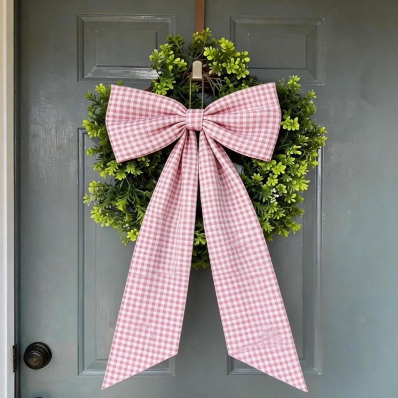 Elegant Checkered Bowknot Decoration Ideal For Female Birthday Party Lovely Butterfly Knots Ornament
