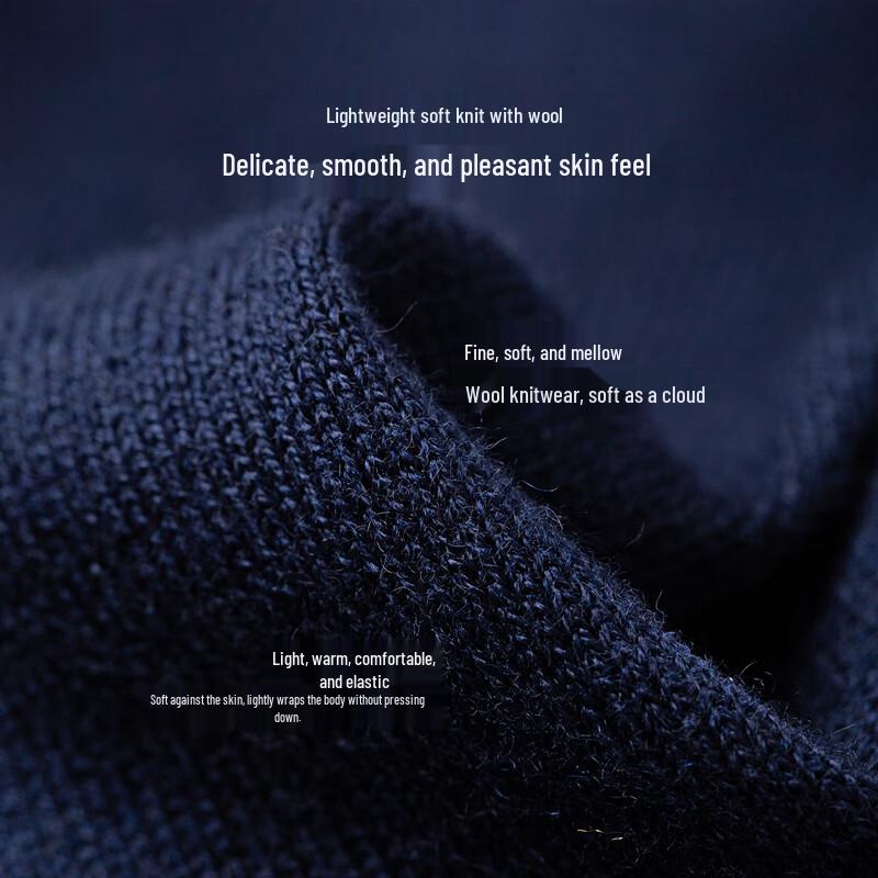 Dámský svetr z úpletu se směsí vlny v americkém stylu s kulatým výstřihem