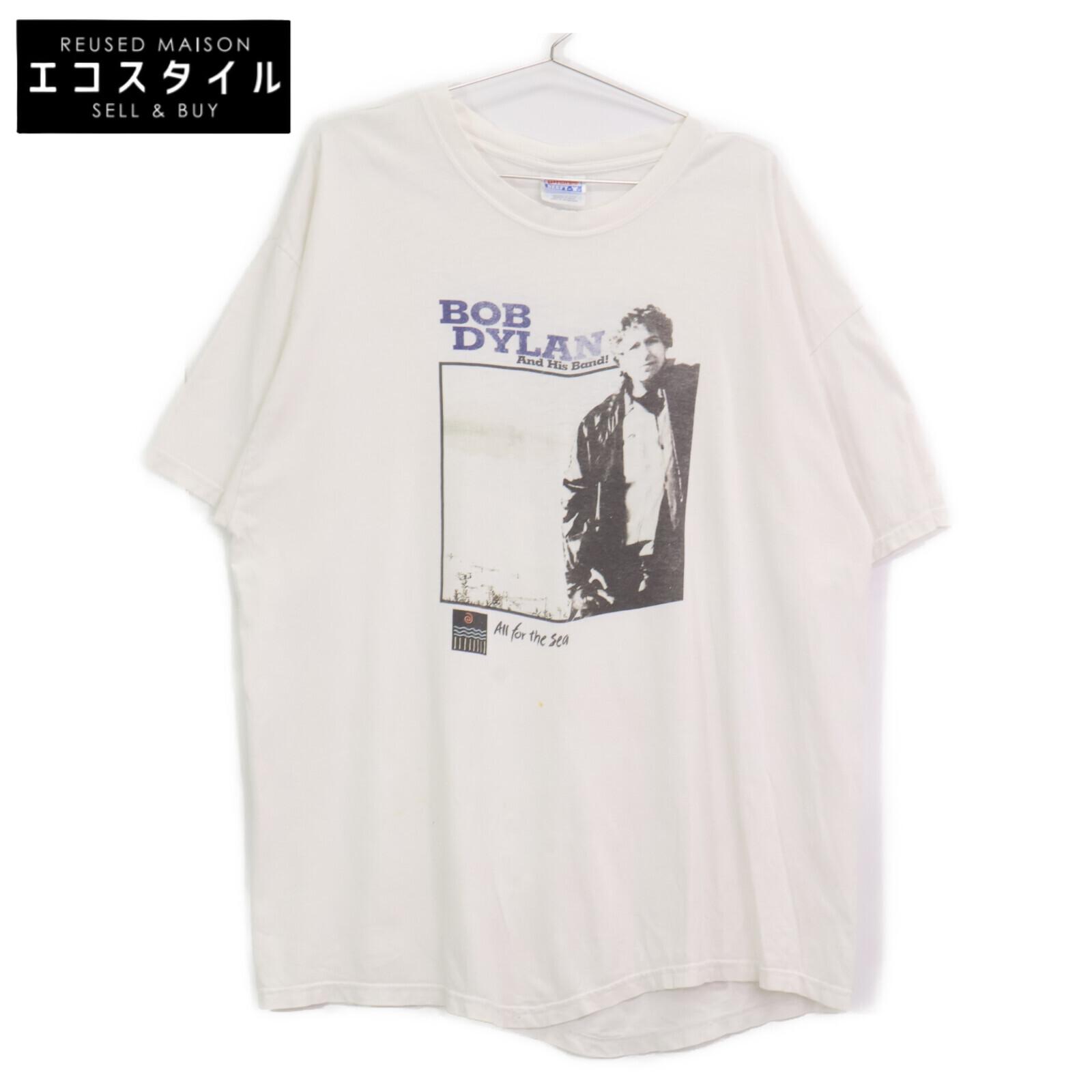 

Hanes 90 s White Bob Dylan Print T-Shirt tops XL whiteUsed
