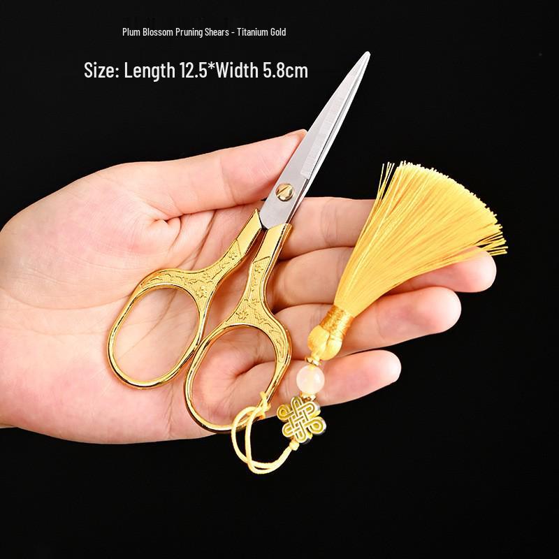 Retro Teeschere aus Edelstahl für Teezeremonien