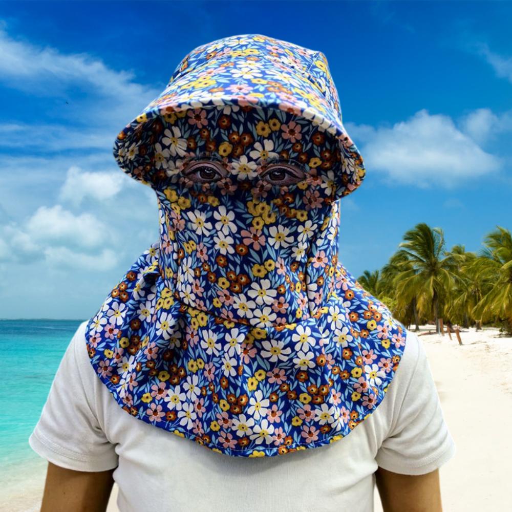 

Wide Brim Face Mask Sun Hat Breathable UV Protection Tea Picking Work Hat Lightweight Full Wrap Fisherman s Hat Summer Outdoor