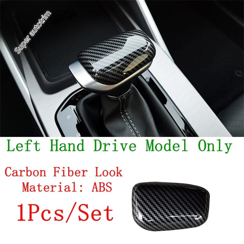Carbon Fiber Car Interior Gear Shift Knob Shifter Handle Sticker Decoration Cover Trim Accessories For GEELY EMGRAND  - 2025