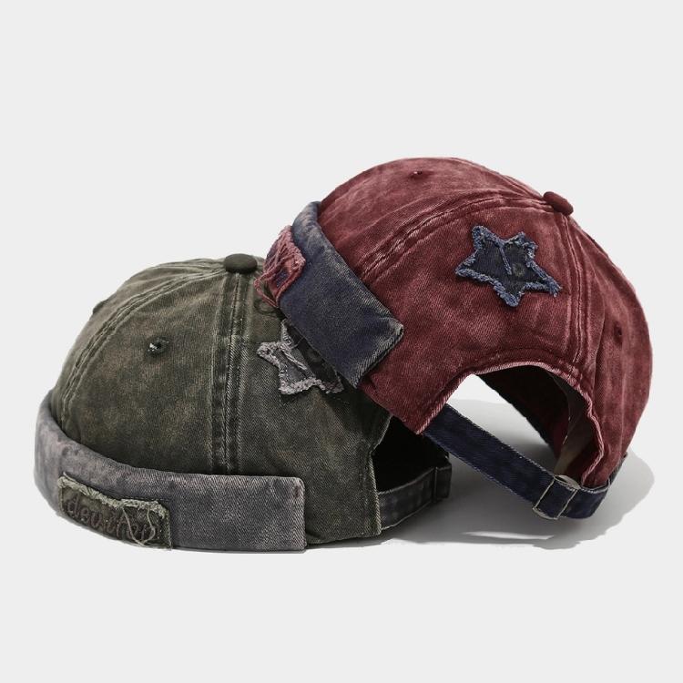 Fabric Star Brimless Hat for Outdoor Activity Breathable Hiphop Dancing Hat All Matching Skull Hat for Women Men