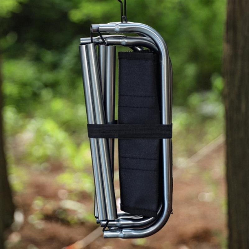 Convenience Folding Stool Little Fishing Chair Light weights Portable Camping Stool for Hikings and Backpacking