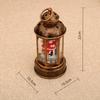 Christmas Lantern Music Box Night Light Vintage Table Decoration Holiday Gift, Non-Rotating Version