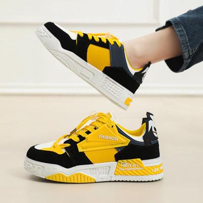 Zapatillas de plataforma para mujer 2025 otoño nuevo versión coreana transpirables zapatillas deportivas colores contrastantes plataforma personalizada zapatillas dad zapatos casuales ligeros