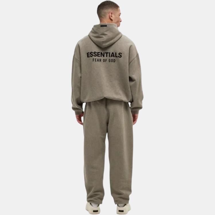 Fear of God Essentials Fleece Hoodie II Heather Grey Men Tops 192HO246259F