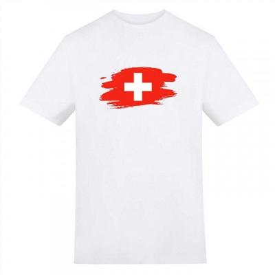 AWD Unisex Adult Switzerland Flag T-Shirt