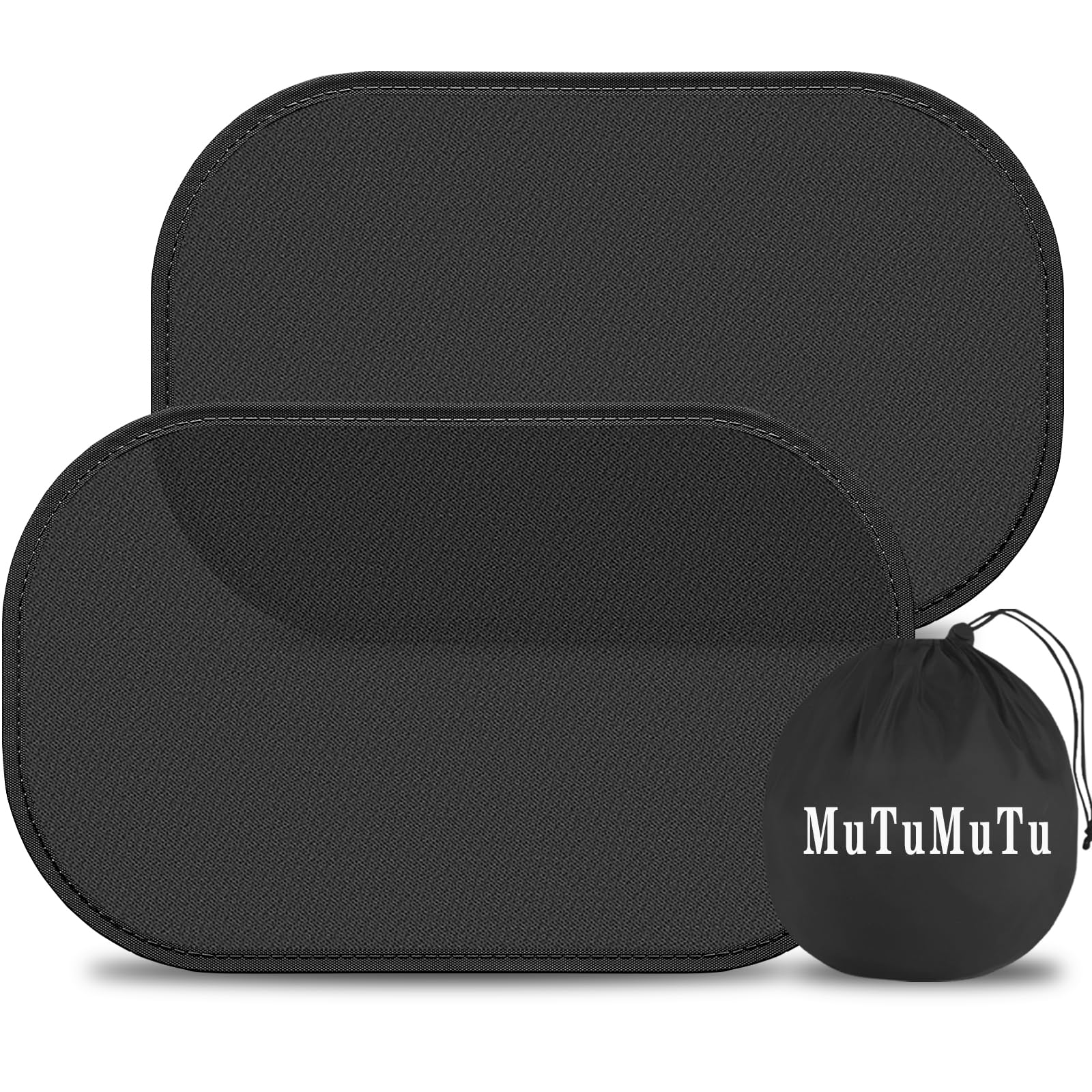 

MuTuMuTu Car Sunshade, Side, Electrostatic Type, Sun Shade, For Driver/Passenger/Rear Seat/Sun Protection, UV Protection, 54 length x 36 чёрный