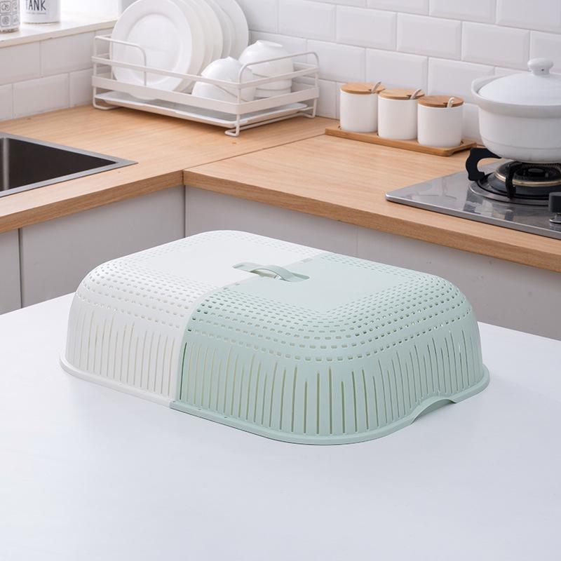 Faltbarer Atmungsaktiver Rechteckiger Staubdichter Speisenabdeckung - Anti-Fliegen, Große & Kleine Größen