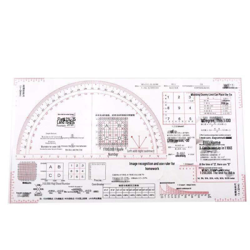 Combined Mapping and Recognition Ruler Set