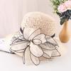 Mesh Flower Organza Fisherman's Hat Children Summer Breathable Sun Visor Elegant Dome Sun Hat