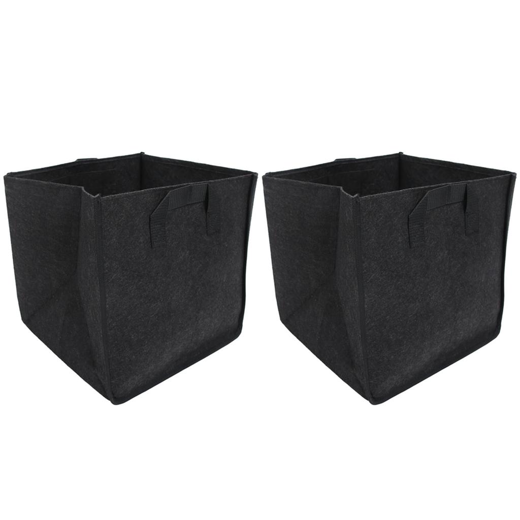 2PCS Plant Grow Bags Felt Vegetable Growing Pots with Handles Flower Planting Bed25Gallon
