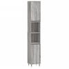 VidaXL Armoire de bain sonoma gris 30x30x190 cm bois d'ingénierie 831530