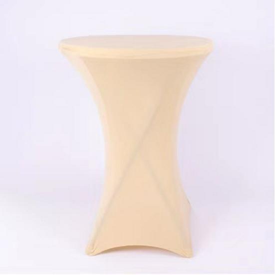 Stretch-Cocktailtischhusse, Hohe Runde Bartischdecke, Banketttischdecke