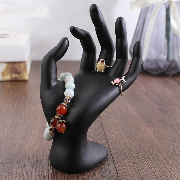 Resin Jewelry Display Holder Wedding Ring Necklace Bracelet Organizer Storage Stand Store Counter Showcase