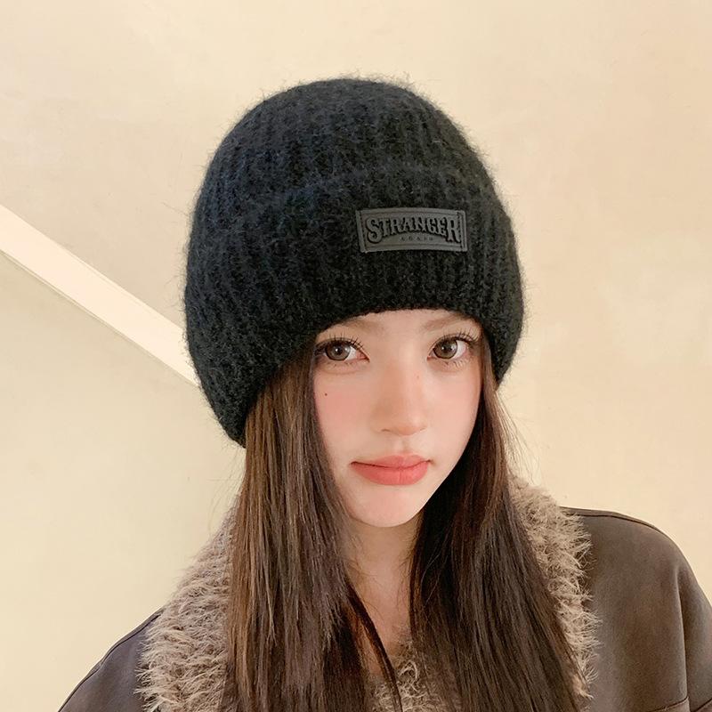 Ear Protection Wool Hat Women's Autumn and Winter Plush Hat Warm Knitted Hat Winter Hats for Women, Beanies for Women, Hats for Women Winter