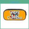 Cuphead Pencil Case Double Layer Storage Bag For Students And Office Use