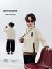 Boys' Reversible Fleece Hoodie - 2025 Autumn/Winter Collection, Thickened Half-Zip Pullover, Long-Sleeve Fashion Top for Medium/Large Kids.
