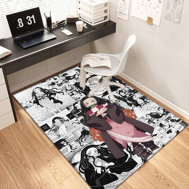 Japanese manga artist Koyoharu Gotouge's Demon Slayer carpets, home decor, non-slip door mats, hallway seat mats, outdoor picnic mats, rugs H7