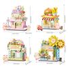 Non-Toxic Sembo City Streetscape Assemblage Building Blocks Dessert Burger Flower Shop Model Bricks Children Toys Kids Birthday Holiday Gifts