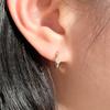 14K 18K Daily Cubic One-Touch Earrings
