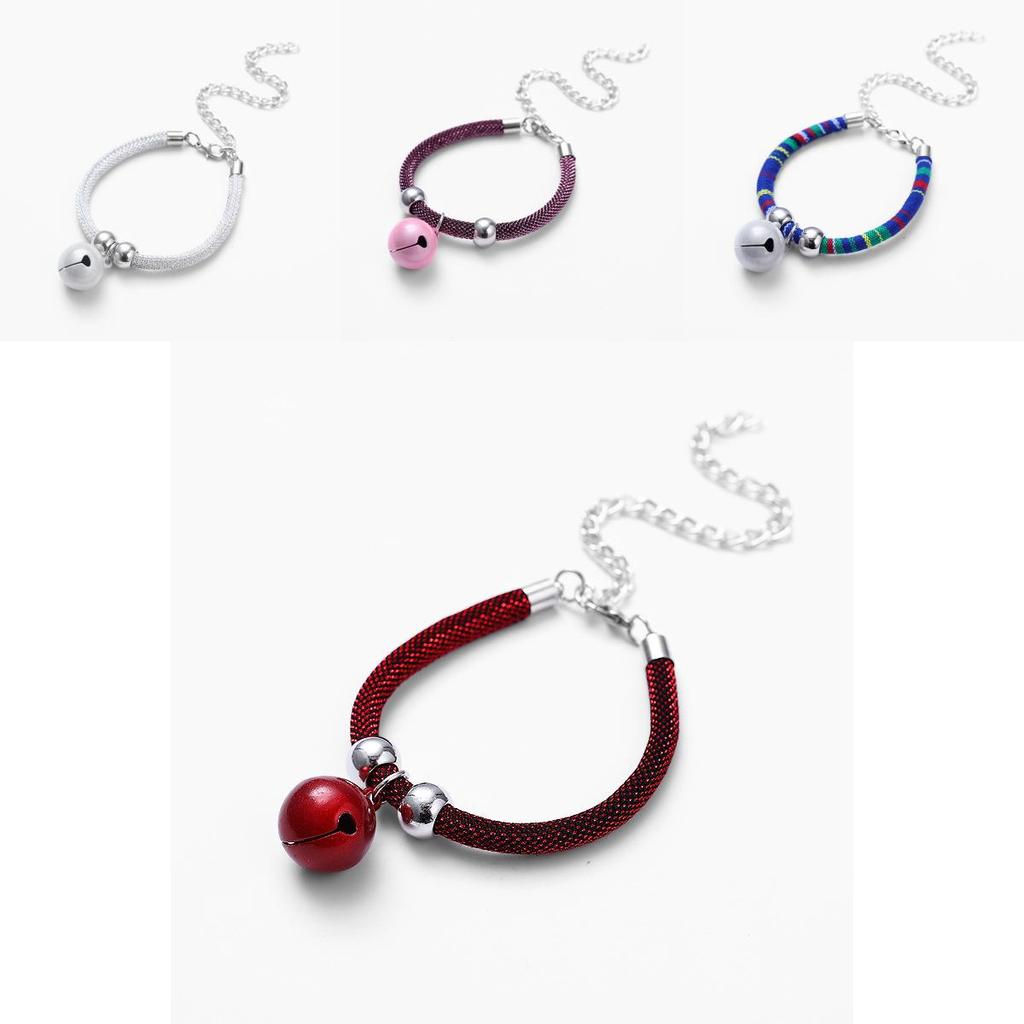 Japanese Style Pet Necklace With Bell For Cats And Small Dogs Fashionable Pet Accessory
