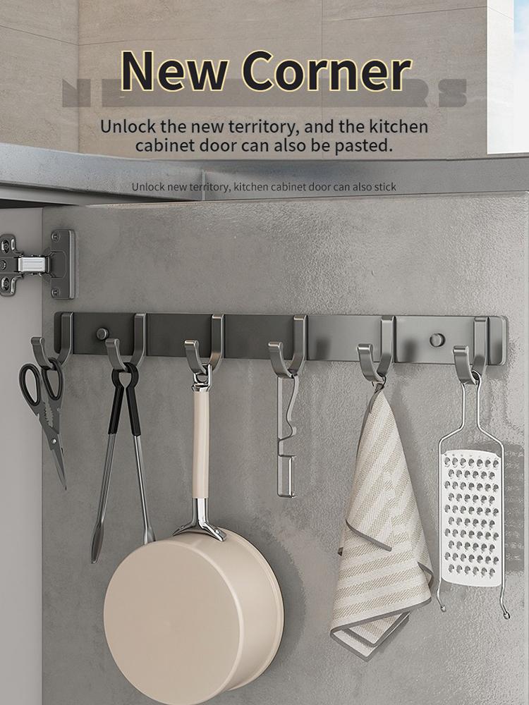 Bezděrovací dvířka za hákem Úložný prostor na zeď Věšák na šaty Háček na kabáty bez vrtání Věšák Ložnice Organizér Úložný prostor Kuchyně Acce