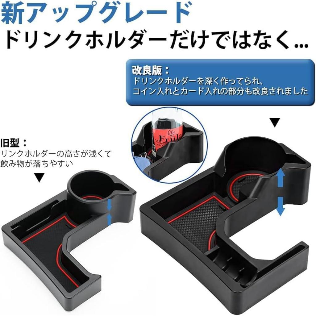Suitable for Jimny JB64W/JB74W Sierra (2018-2025) - Upgraded Center Console Tray Off-Road Fit Cup Holder Organizer Shockproof