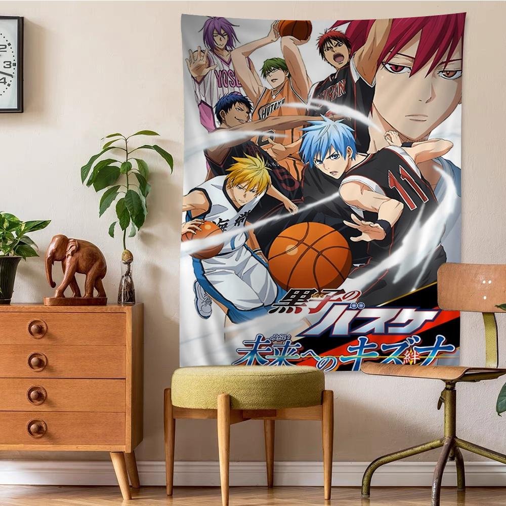 Arazzo da Parete Grande Stampato Anime Giapponese Kuroko No Basket Decorazione Murale Buddha Indiano Decorazione Artistica Stregoneria Bohemien Hippie