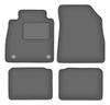 Dywaniki samochodowe welurowe grafitowe: Nissan Micra K14 hatchback (2017-)
