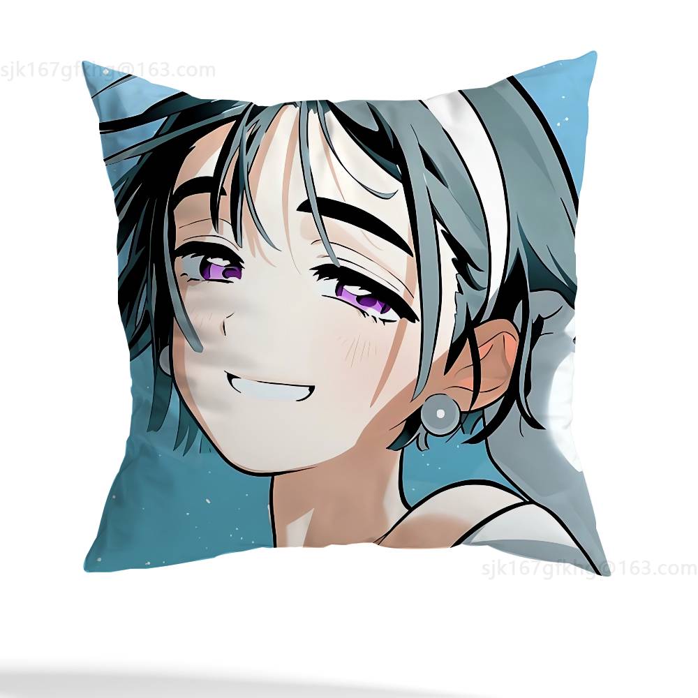 Cartoon Cute Girl Sua pillowcase casual style decoration, suitable for home decoration (excluding pillow core)