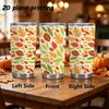 Car Tumbler 591ml Autumn maple leaf elements Straw Cup Leakproof Tumbler Tumbler With Lid Stainless Steel Tumbler Straight Tumbler