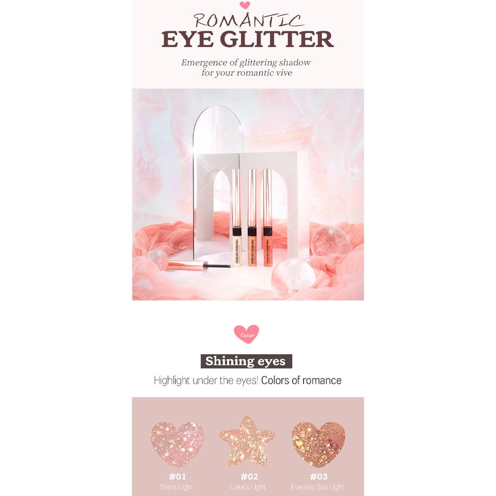 CORINGCO Eye Glitter Makeup Liquid Eyeshadow Sparkle | Shabam Shabam Romantic Glitter Shadow