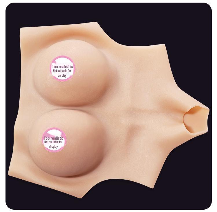 Jiuai silikonové prsní vložky Transvestite – realistické a tenké vylepšené cross-dressing